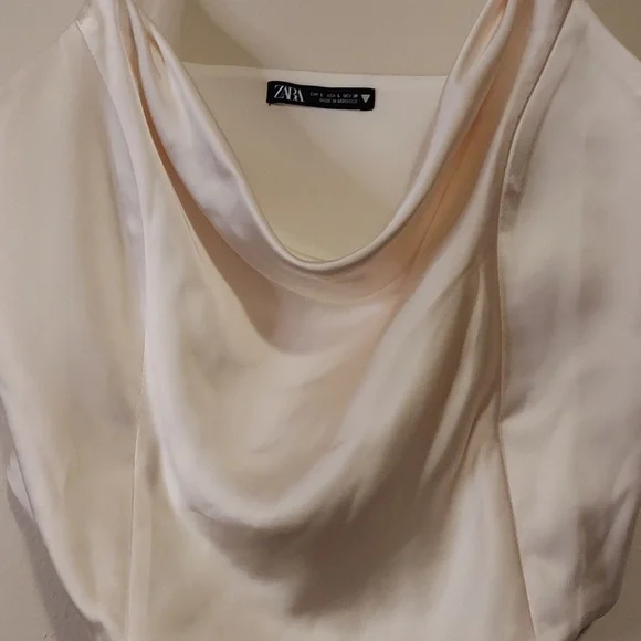 ZARA SATIN CROP - Picture 2 of 5